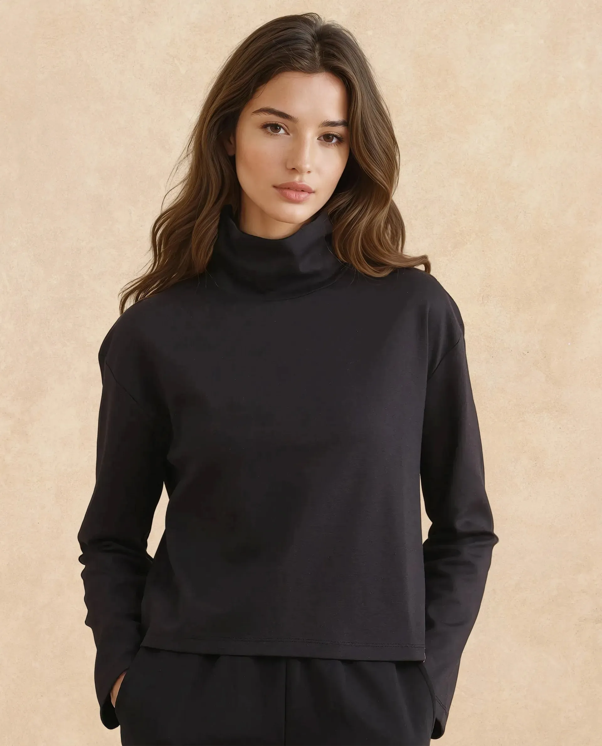 Rareism Women Malatya Black Plain Top