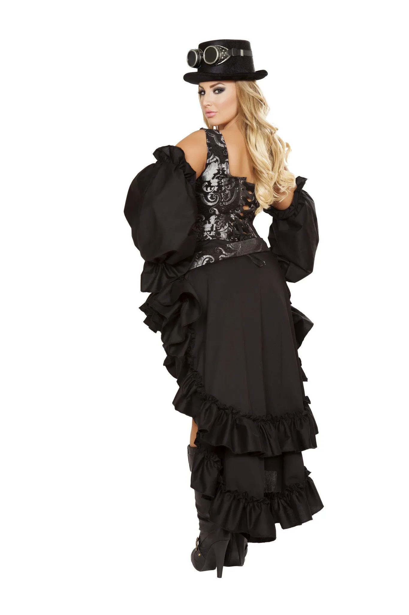 Roma 6pc Sexy Steampunk Maiden Costume