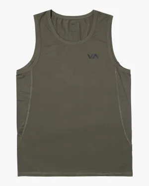 RVCA Sport Vent Tank Top - Olive