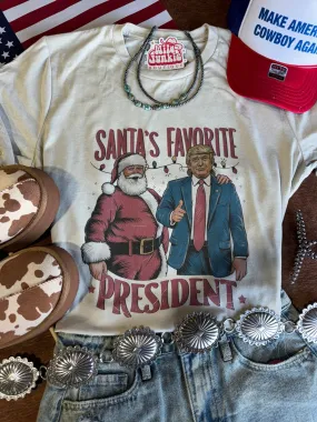 Santas Favorite President Graphic Tee