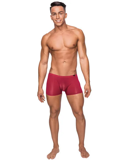 Seamless Sleek Short W/sheer Pouch