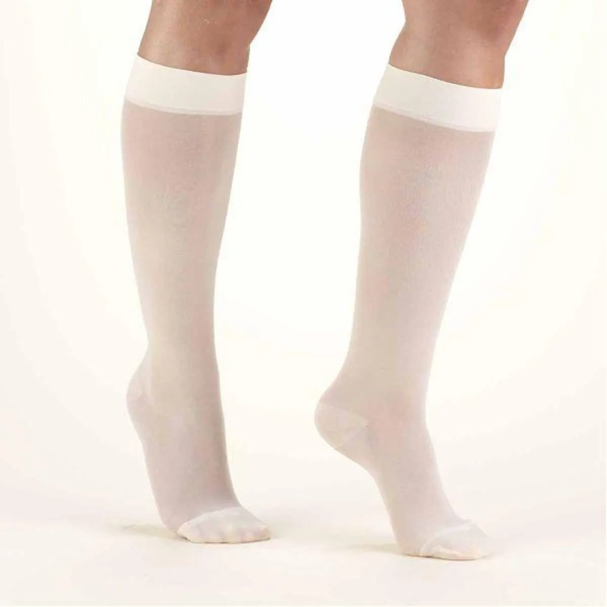 SECOND SKIN Women's Sheer 15-20 mmHg Knee High Support Stockings