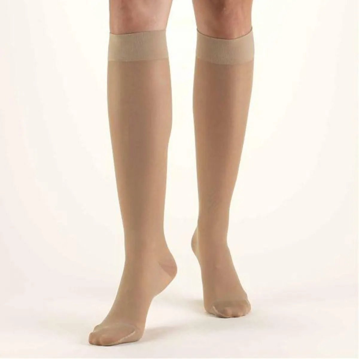 SECOND SKIN Women's Sheer 15-20 mmHg Knee High Support Stockings