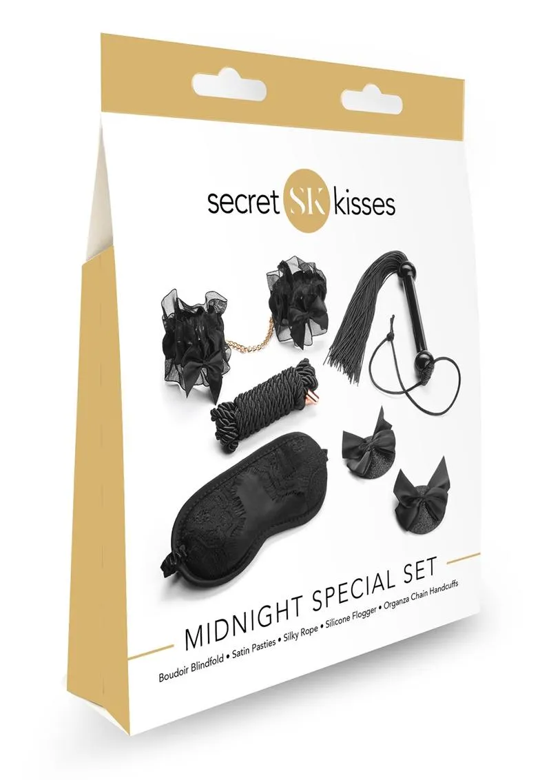 Secret Kisses Midnight Special Set Bondage 5 Piece Collection