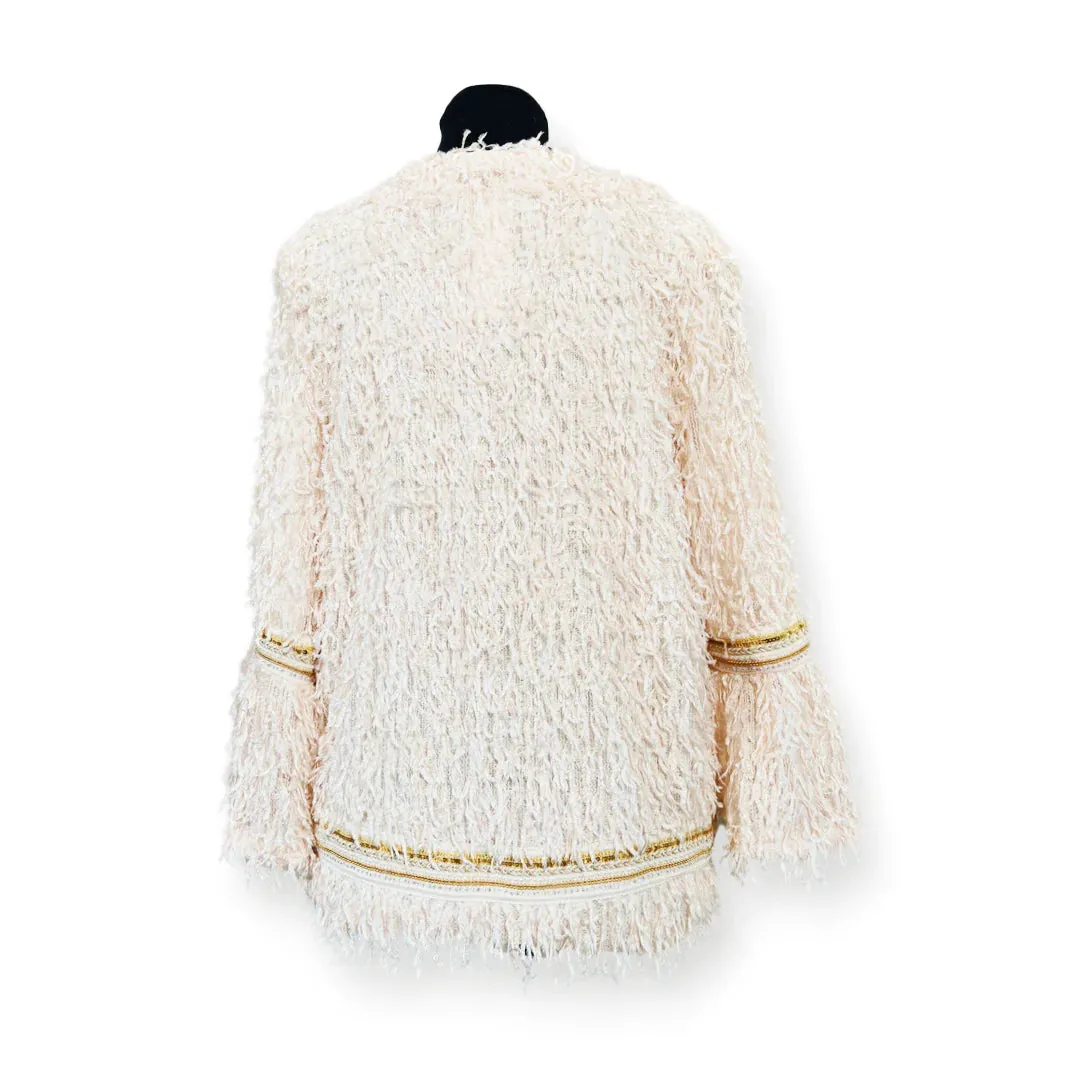 Shaggy Fur Jacket - Cream