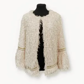 Shaggy Fur Jacket - Cream