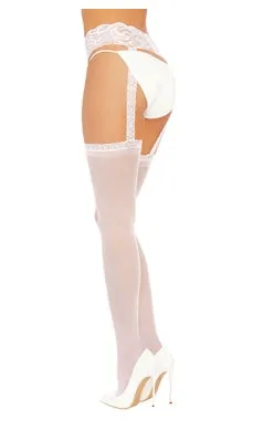 Sheer Garter Belt Pantyhose