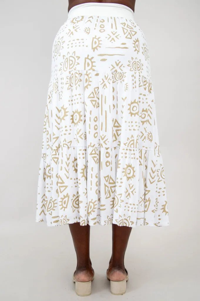 Shella Skirt, Suna, Linen Bamboo