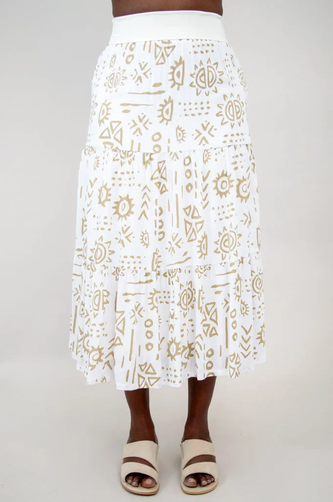 Shella Skirt, Suna, Linen Bamboo