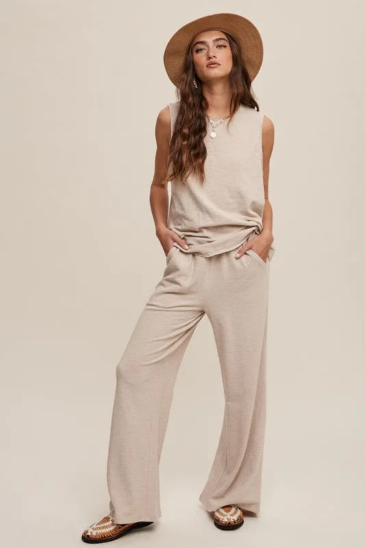 *Soft Knit Tank and Sweat Pant Set