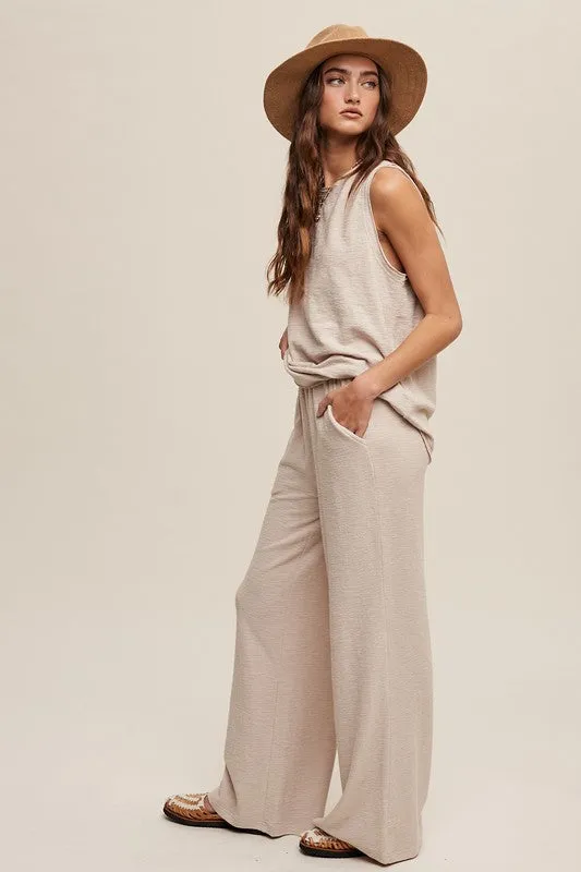 *Soft Knit Tank and Sweat Pant Set