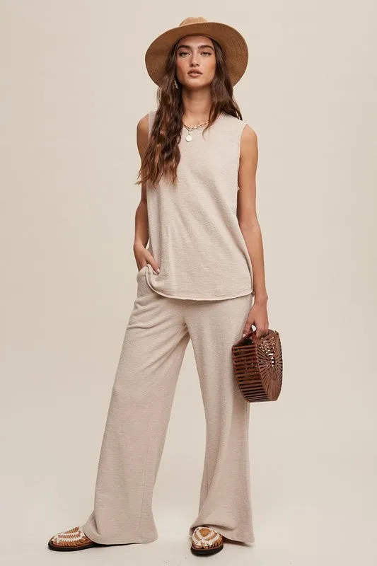 *Soft Knit Tank and Sweat Pant Set