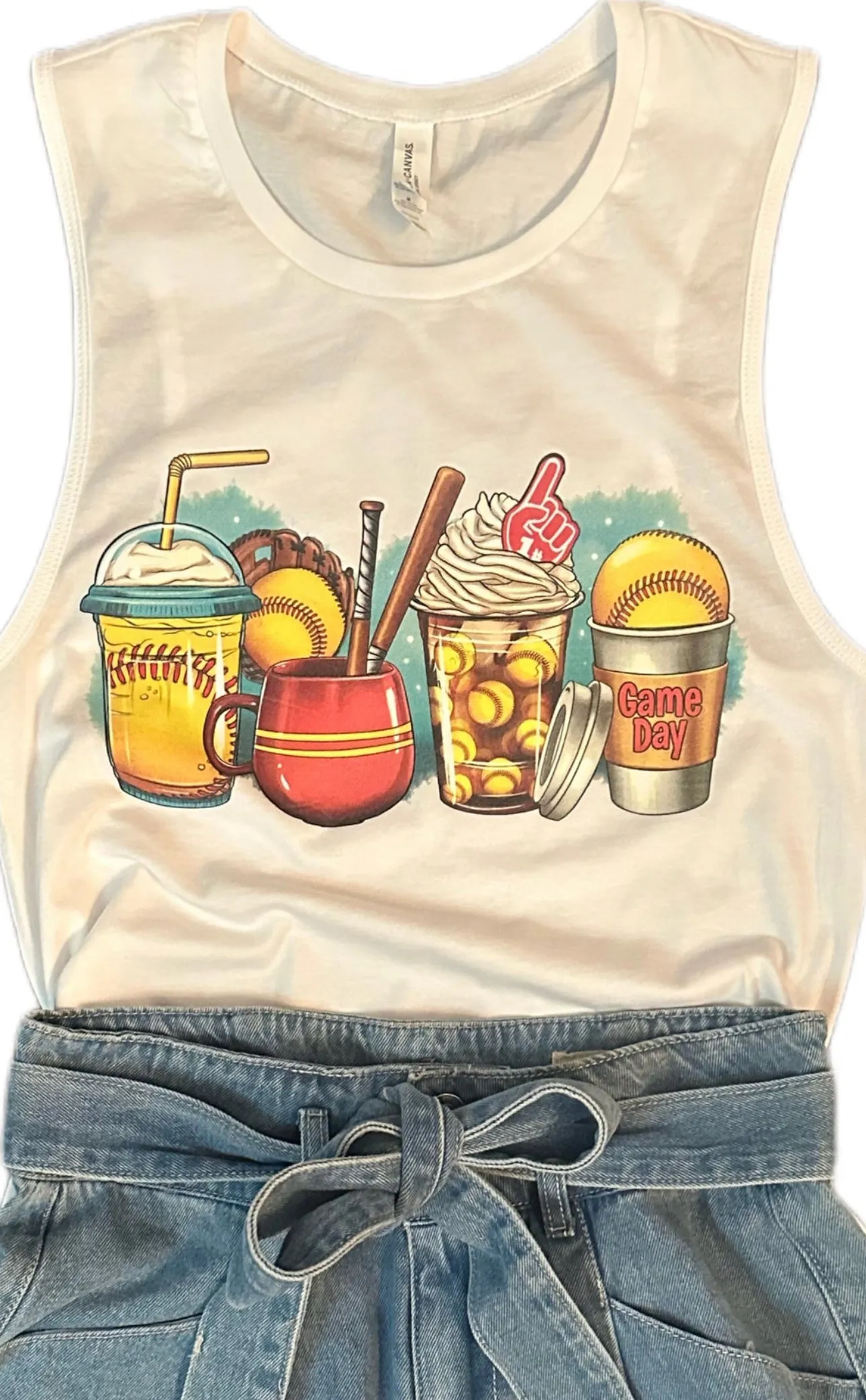 Softball & Lattes Tank Top