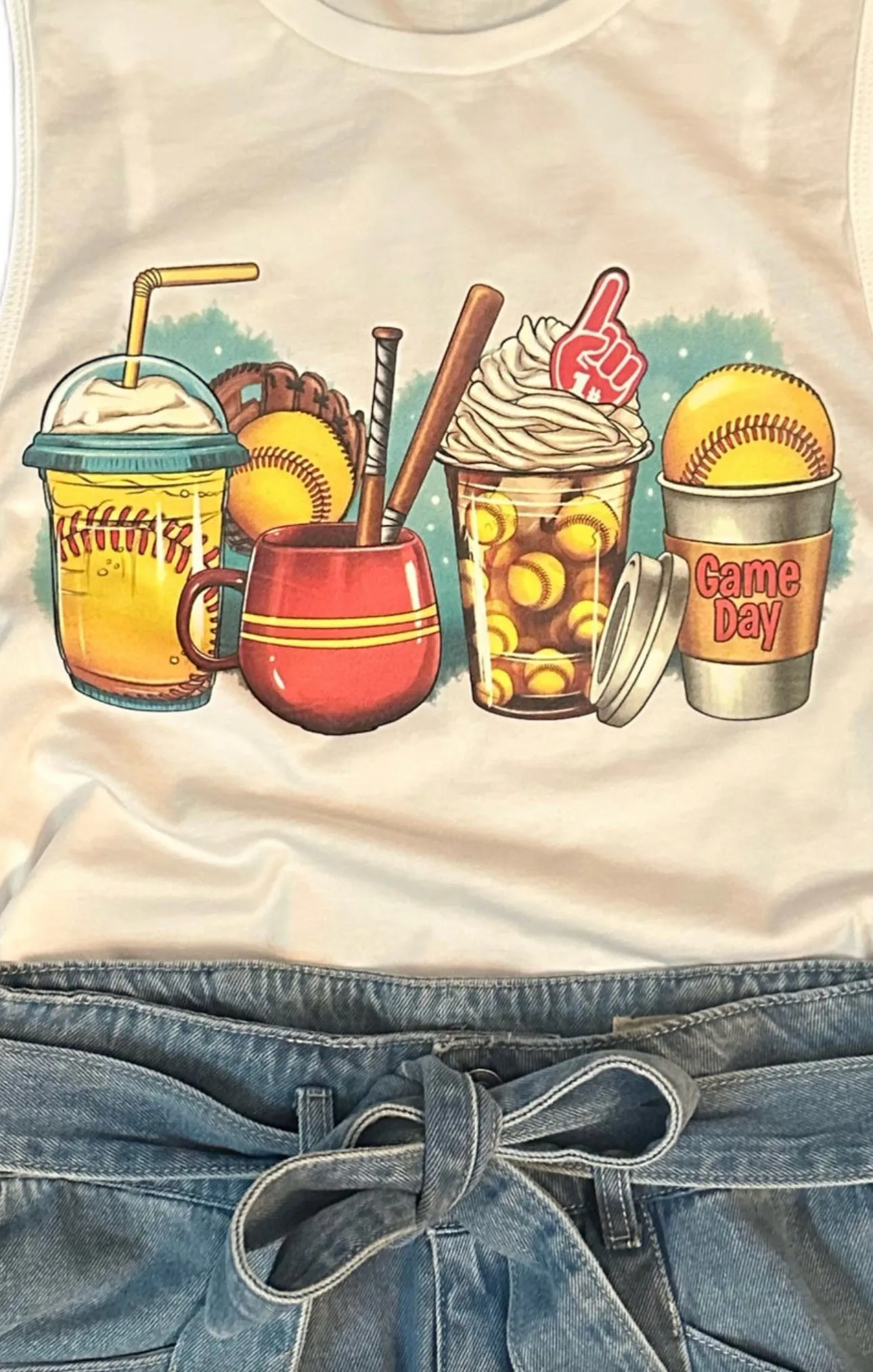 Softball & Lattes Tank Top