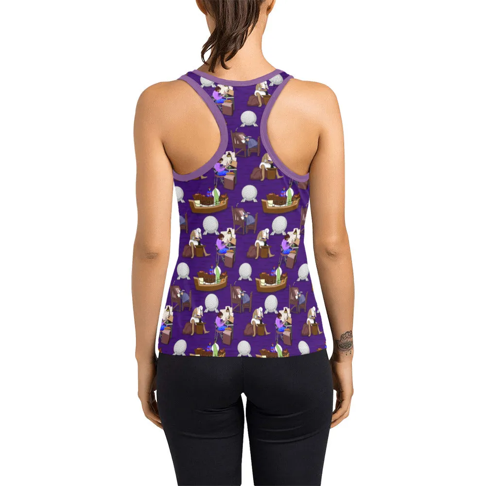 Spaceship Earth Women's Racerback Tank Top