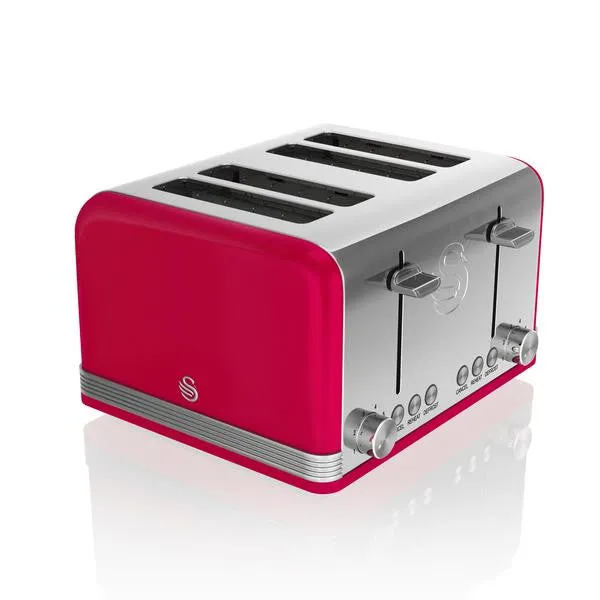 Swan 4 Slice Retro Toaster