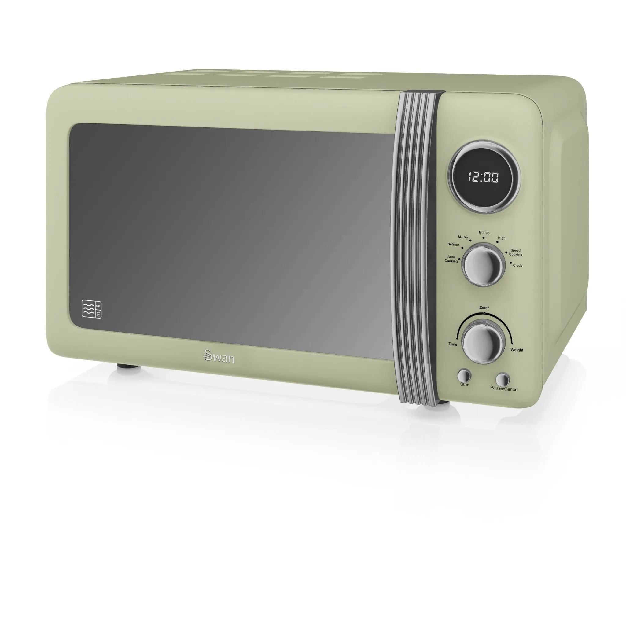 Swan 800W Retro Digital Microwave