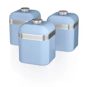 Swan Retro Set of 3 Canisters