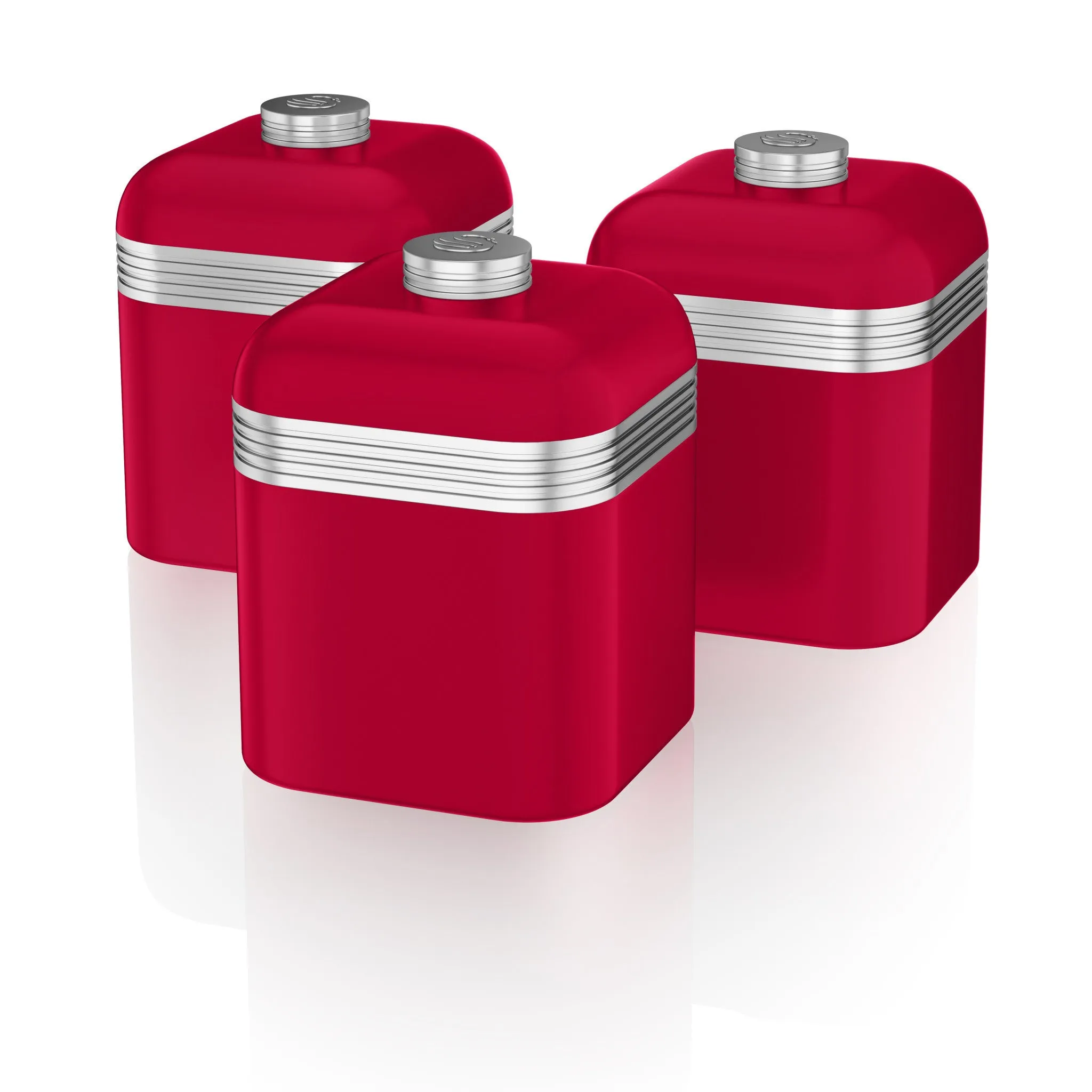 Swan Retro Set of 3 Canisters