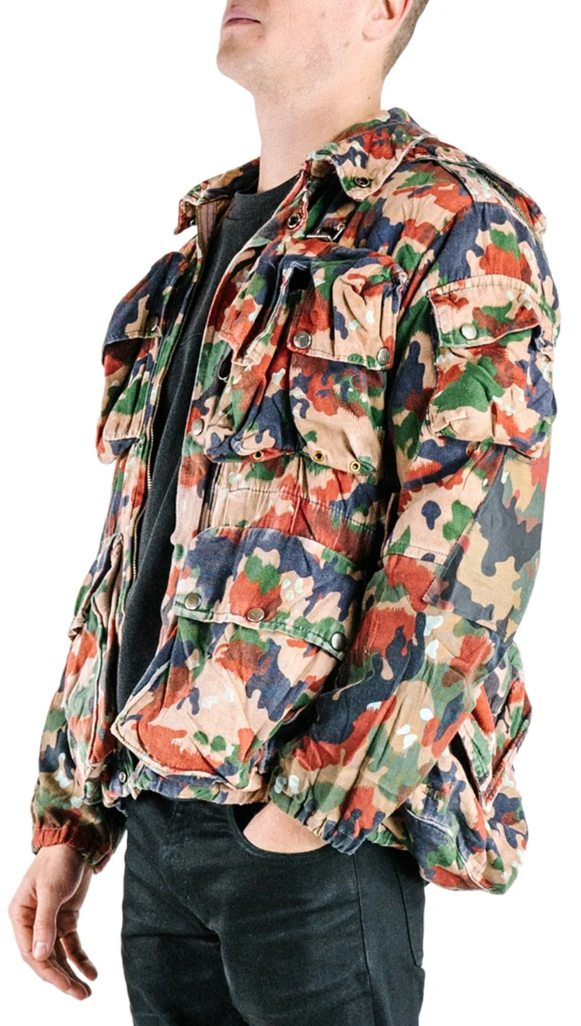 Swiss 'Alpenflage' Camo Load Carrying Combat Jacket