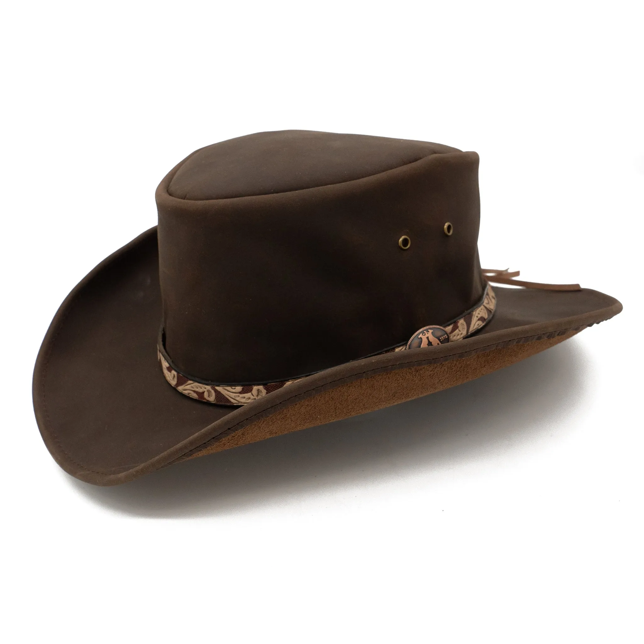 Tarcoola Shapeable Leather Hat