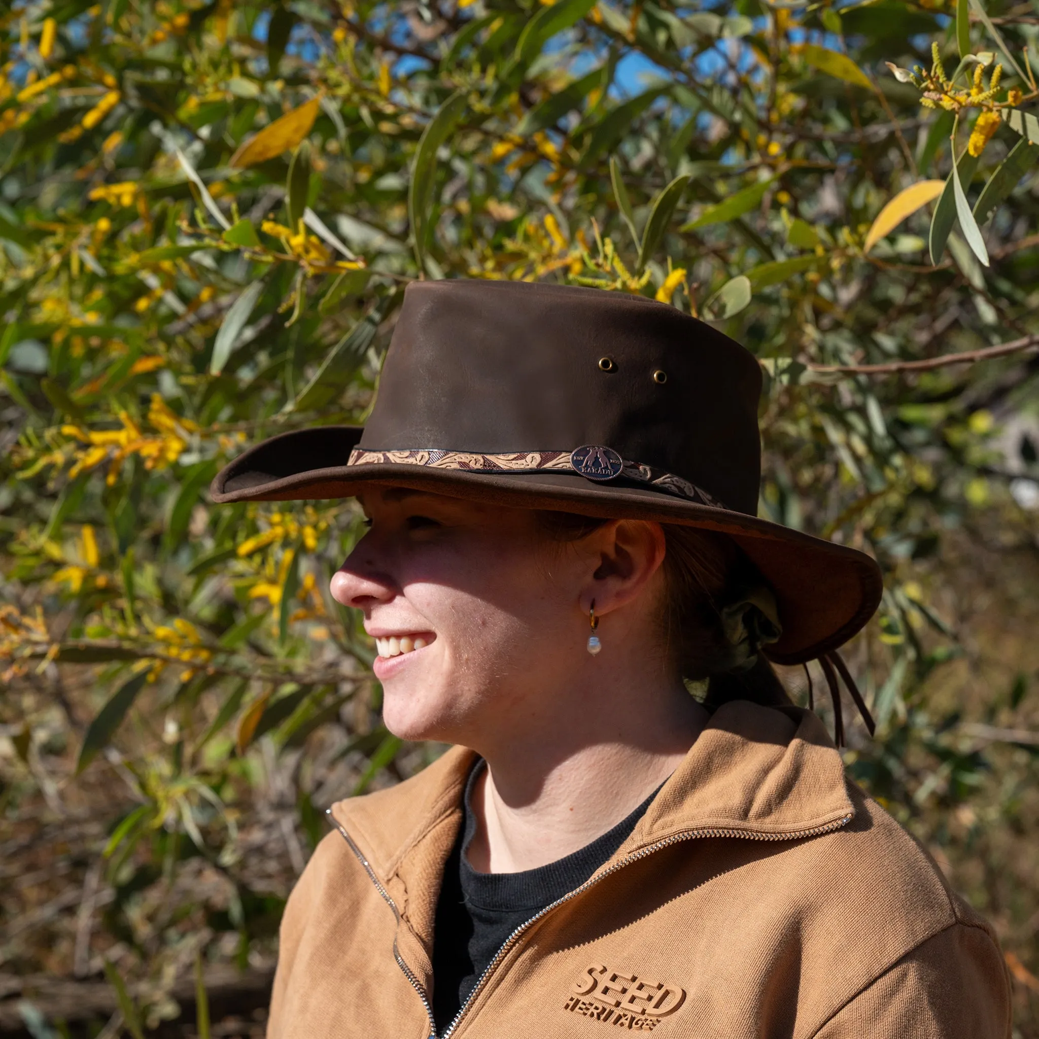 Tarcoola Shapeable Leather Hat