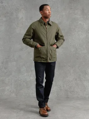 The Casual Wax Jacket - Olive