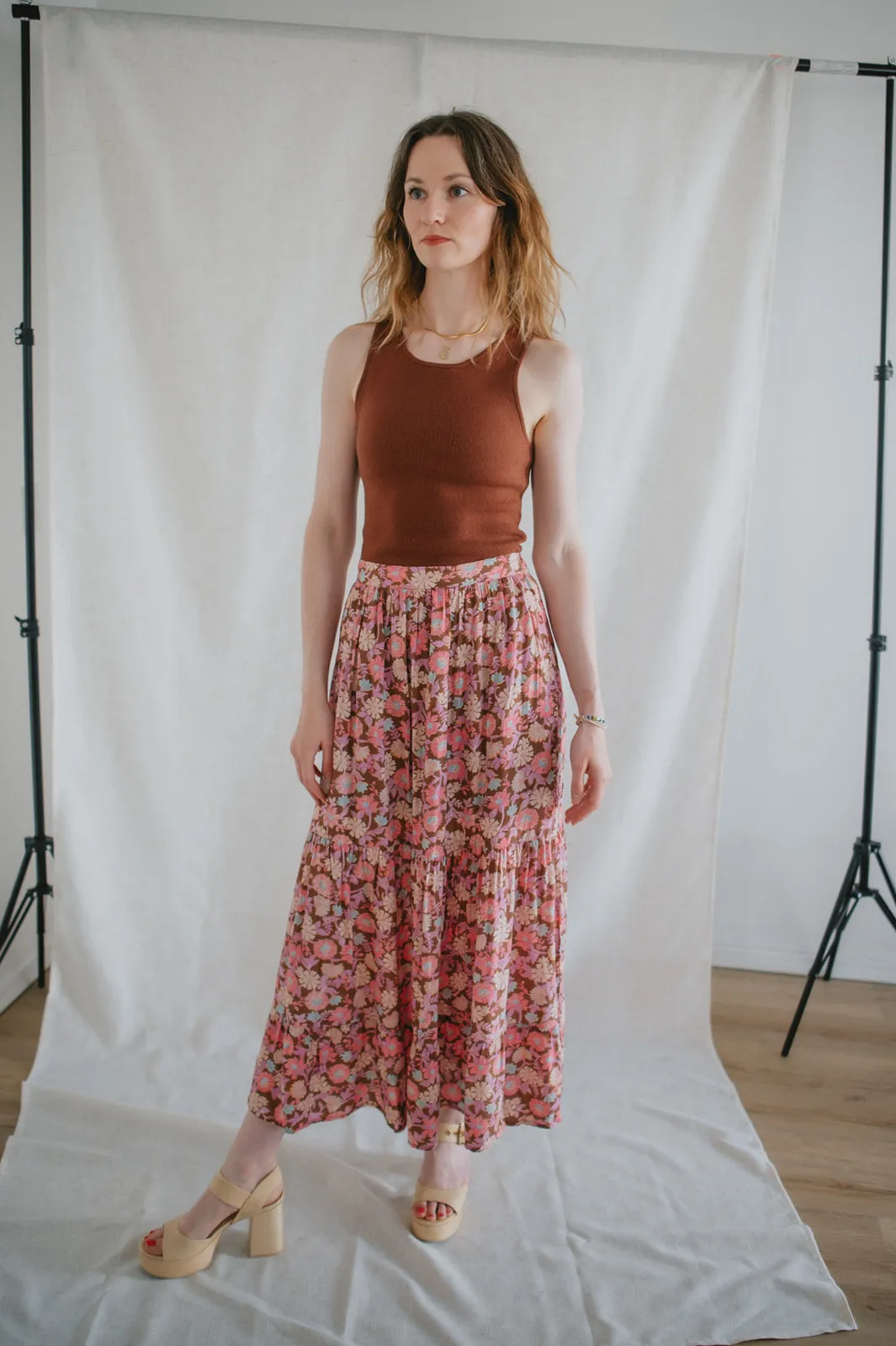 The Rex Maxi Skirt by Saltwater Luxe