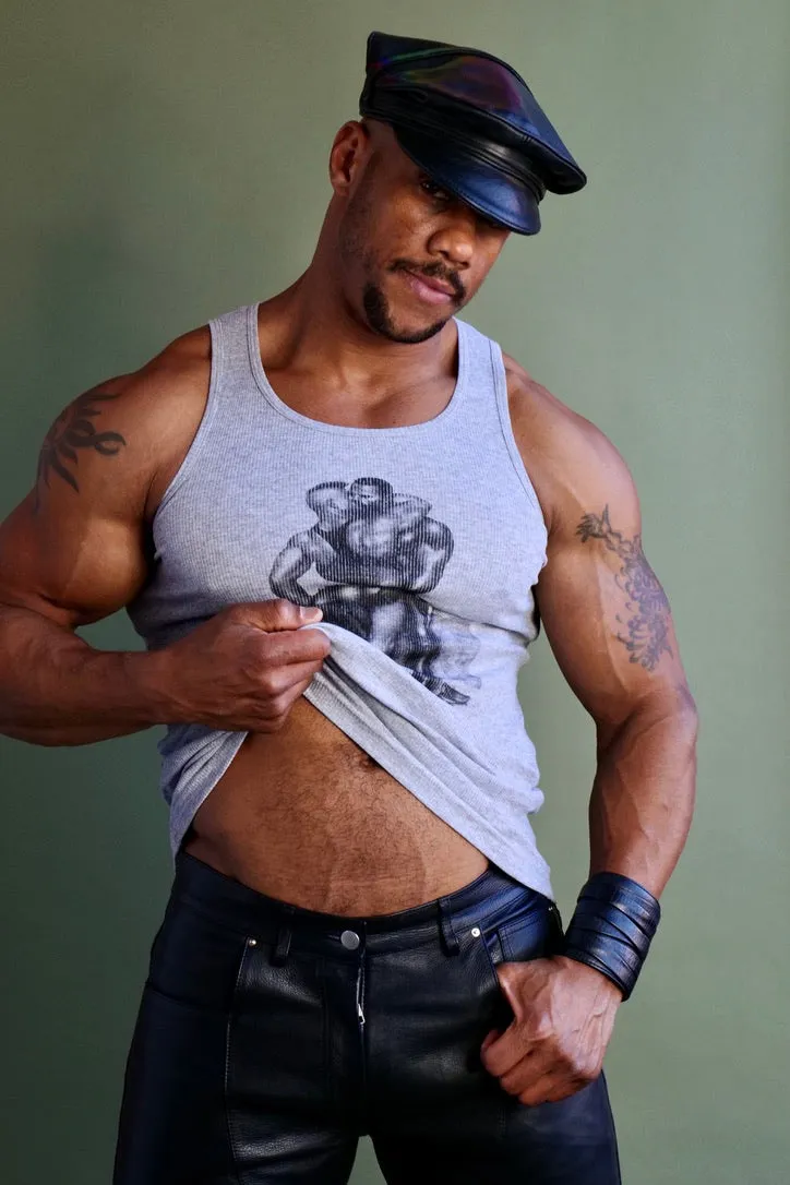 Tom of Finland PASSION Ribbed Tank Grey