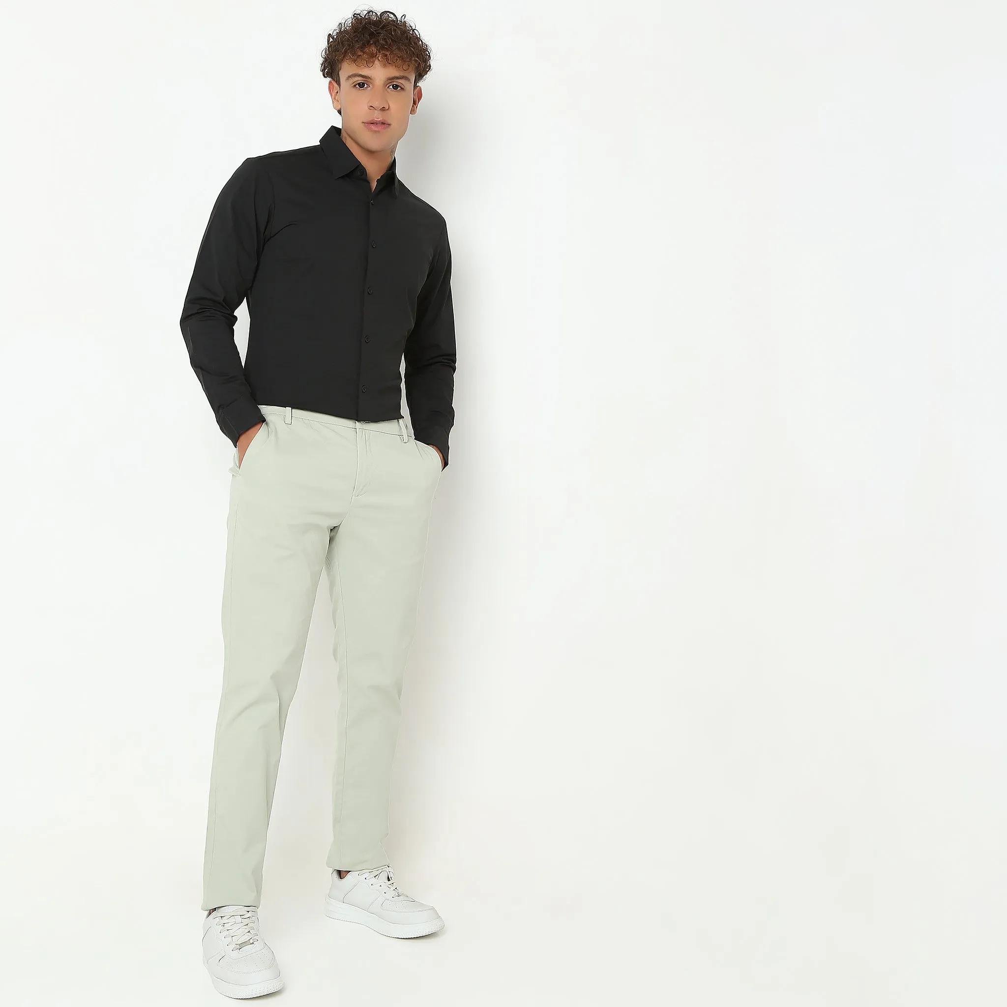 Travelator™ Shirt - 4-Way Ultra Stretch Slim Fit Wash & Wear - "Zero Top Stitch" - Saville Row Finish Full Sleeves