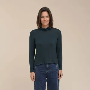 Uddin Turtle Neck Long Sleeve Top