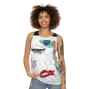 Unisex Tank Top (AOP) CLARA DOODLES