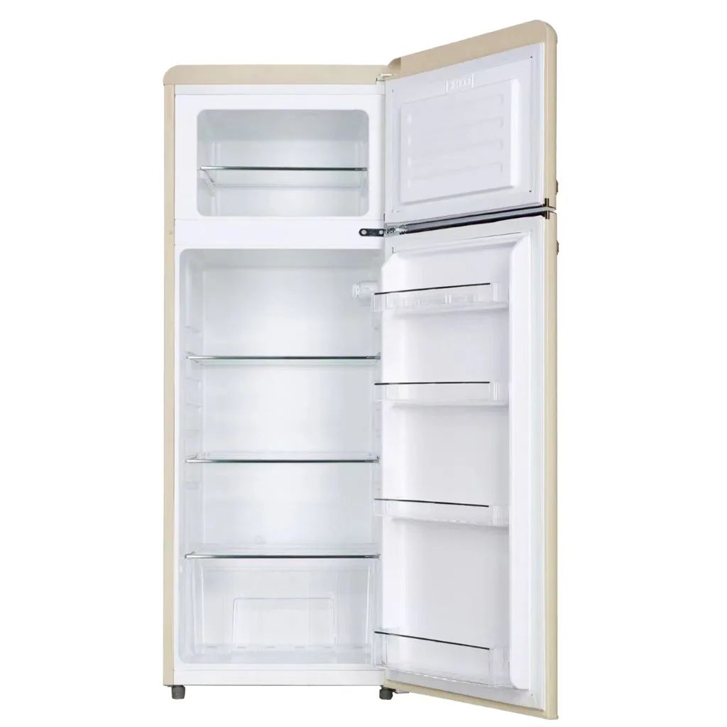 Valloire 209L Cream Retro Top Mount Fridge LK200DDCREAM