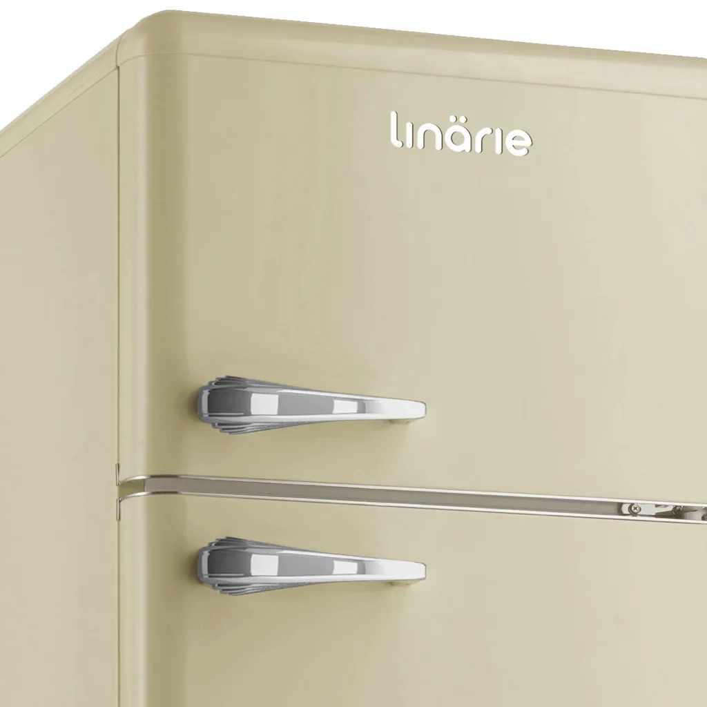 Valloire 209L Cream Retro Top Mount Fridge LK200DDCREAM