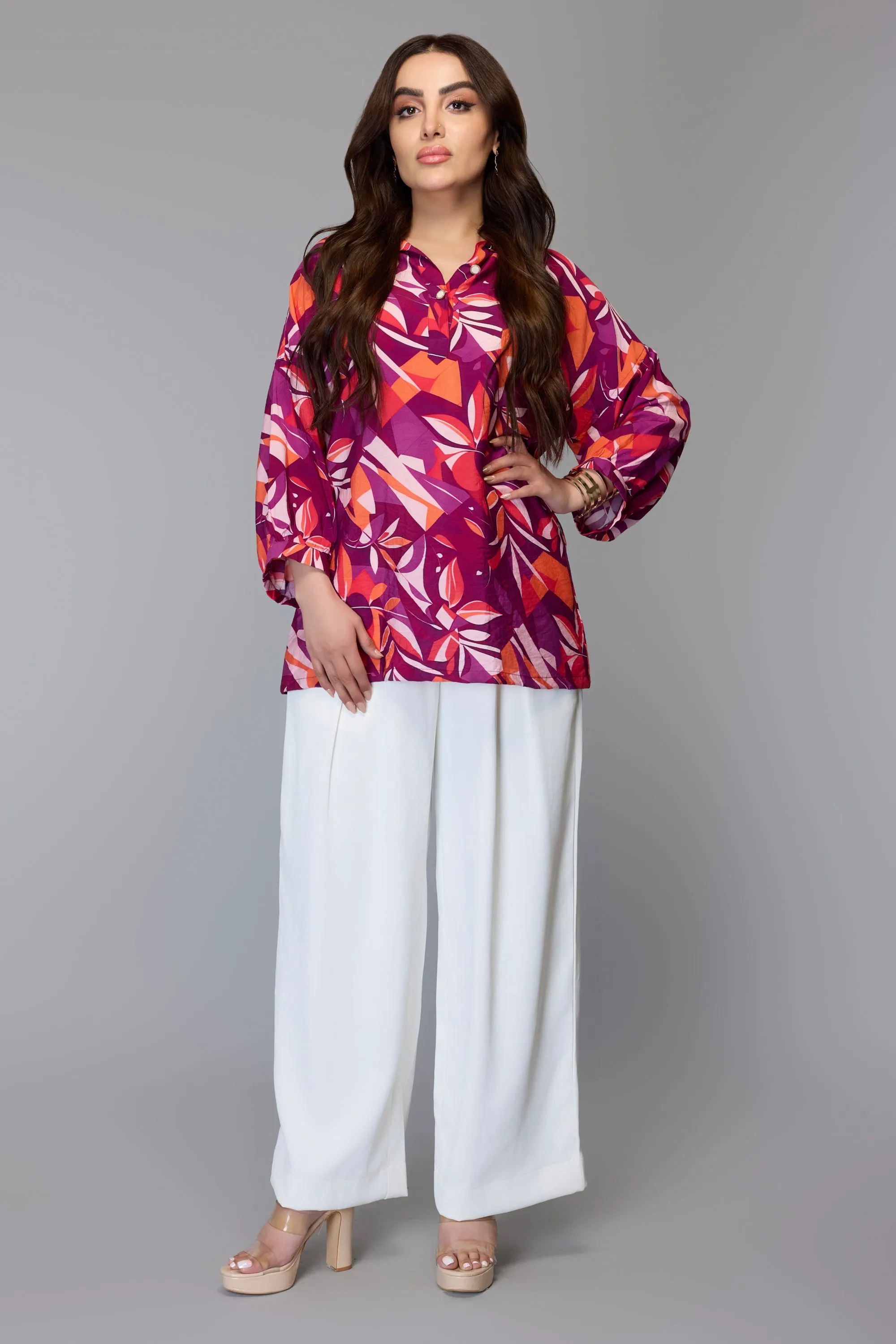 Vibrant Expression Printed Blouse