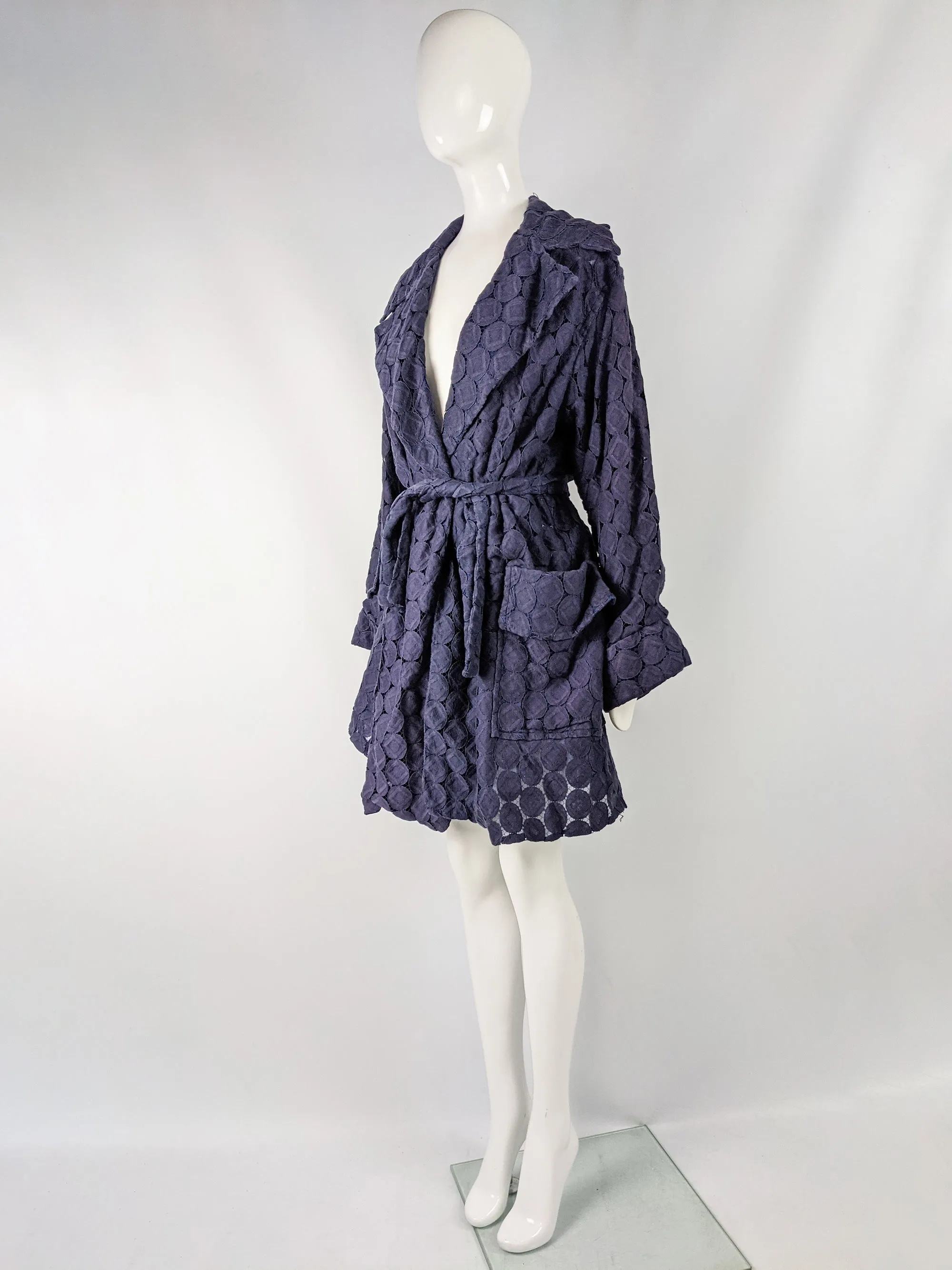 Vintage Semi Sheer Lace Cutout Opera Coat, S/S 1991