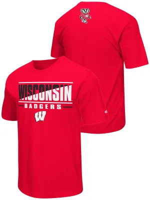 Wisconsin Badgers Colosseum Red Lightweight Breathable Active Workout T-Shirt