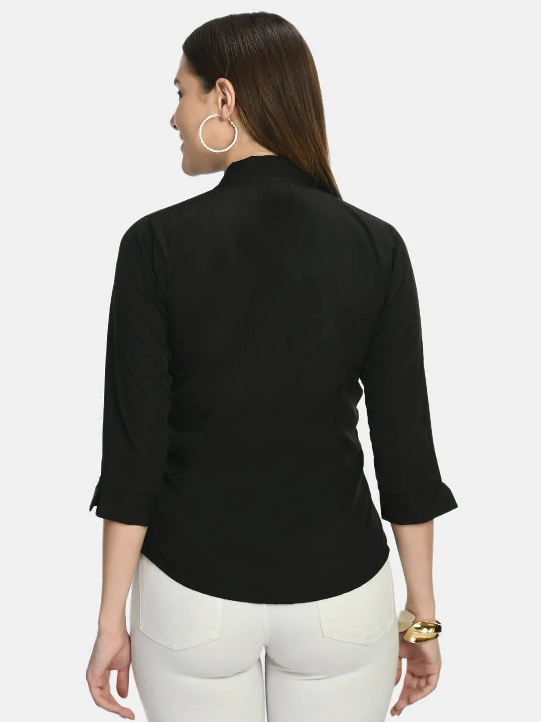 Women Black Formal Shirt