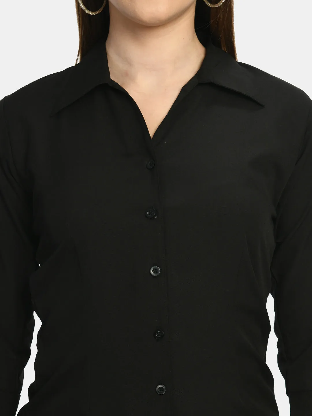 Women Black Formal Shirt