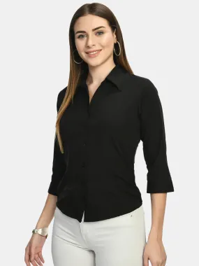 Women Black Formal Shirt