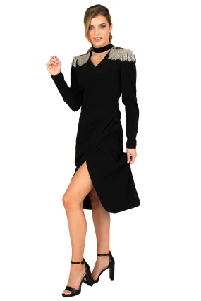 Women Formal Black Dress