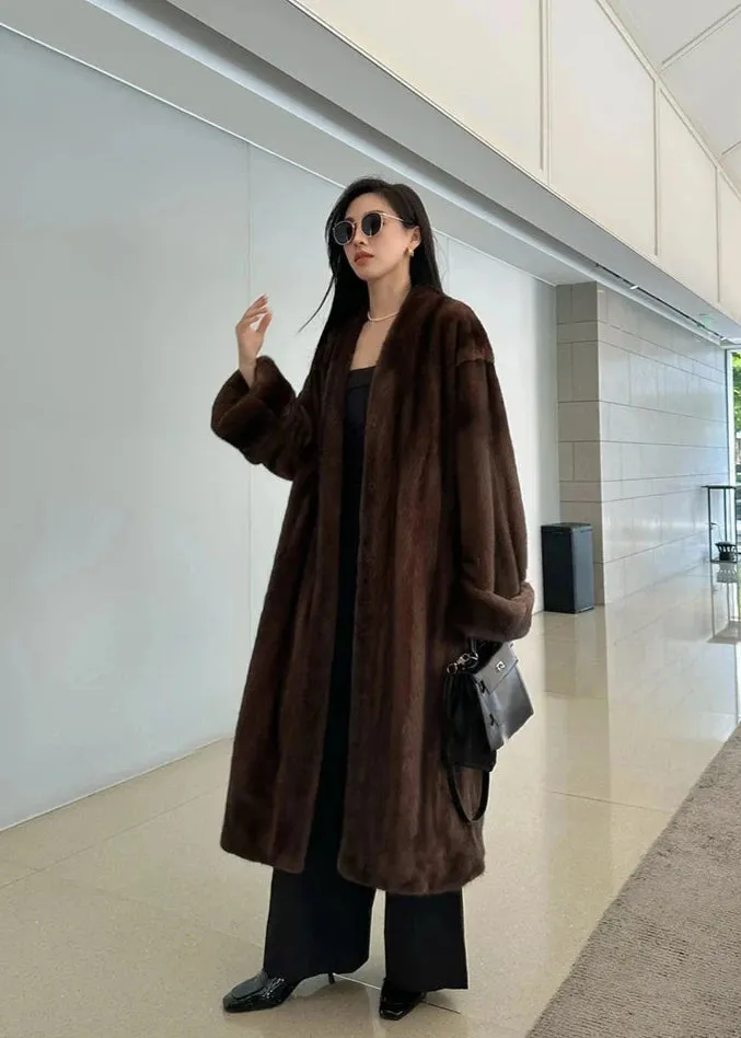 Women's Cozy Luxe Longline Faux Fur Coat