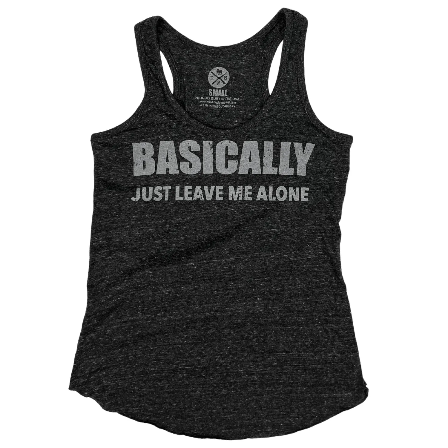 Women's Leave Me Alone Racer Back Tank Top