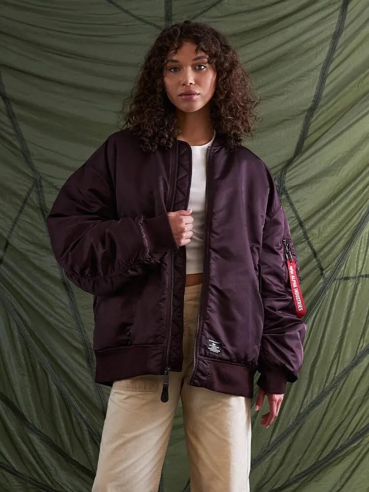 WOMEN'S OVERSIZED MA-1 MOD BOMBER JACKET (SEASONAL)