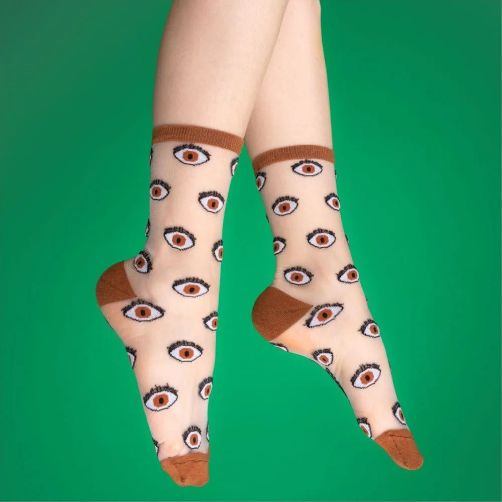 Women's Sheer Eyes Socks