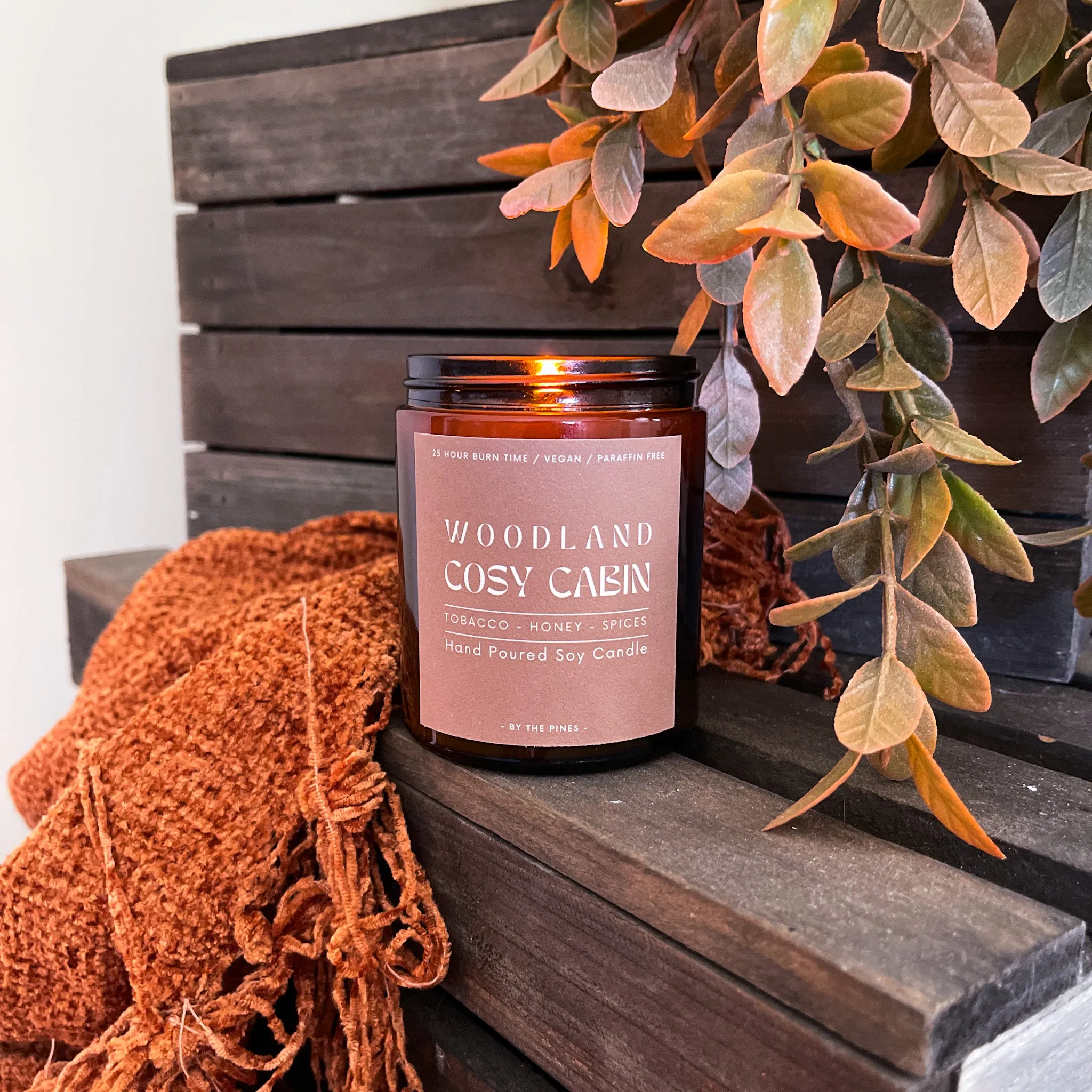 Woodland Cosy Cabin Apothecary Candle