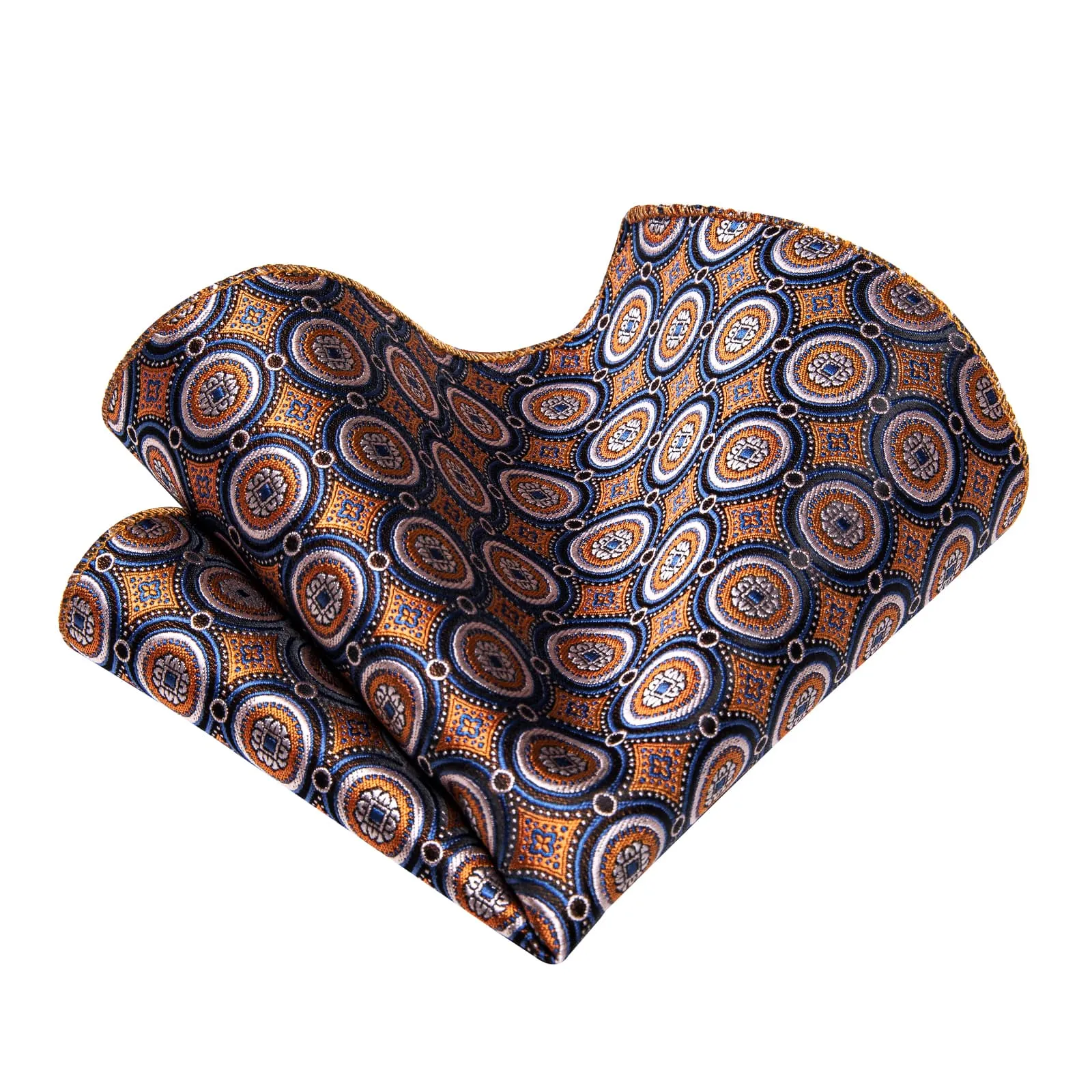 YourTies $19.5 Orange Tie Jacquard Men's Novelty Formal Regular Necktie Set